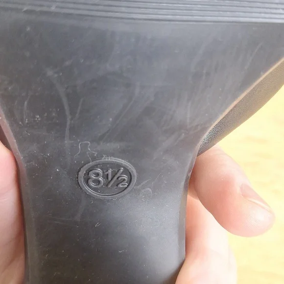 Wild Fable Black Square Toe Platform Block Heels Pumps Ankle Strap Size 8.5 - Picture 13 of 13